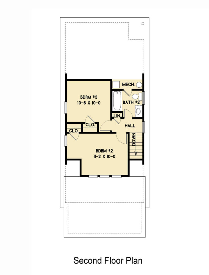 cottage floor plan Second floor